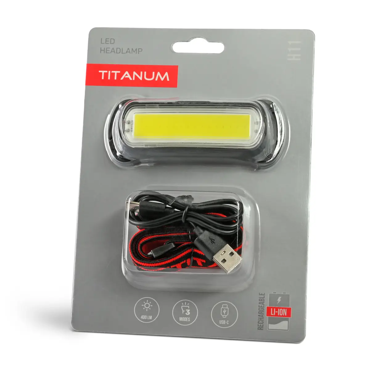 Ліхтар налобний TITANUM TLF-H11 400Lm), зображення 11