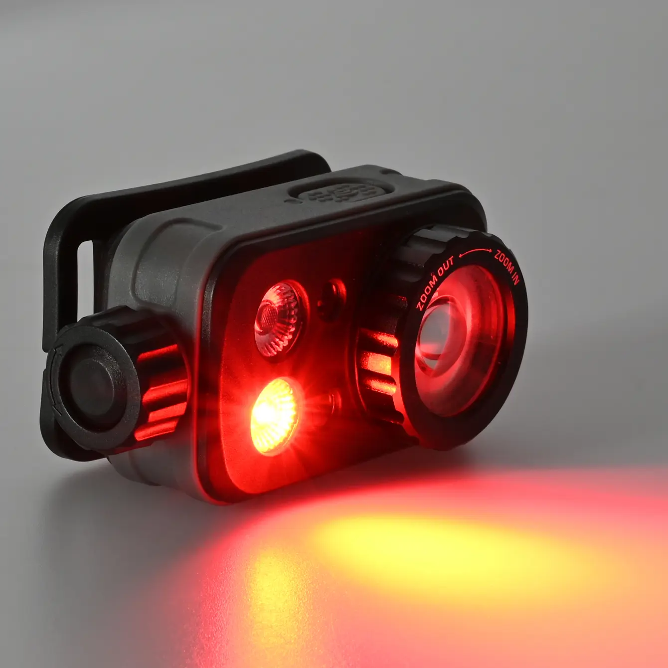 Ліхтар налобний VIDEX VLF-H046Z 500Lm 60м, Li-pol 3.7V 1200mAh вбуд, IP65, червоне, біле, зелене світло), зображення 4