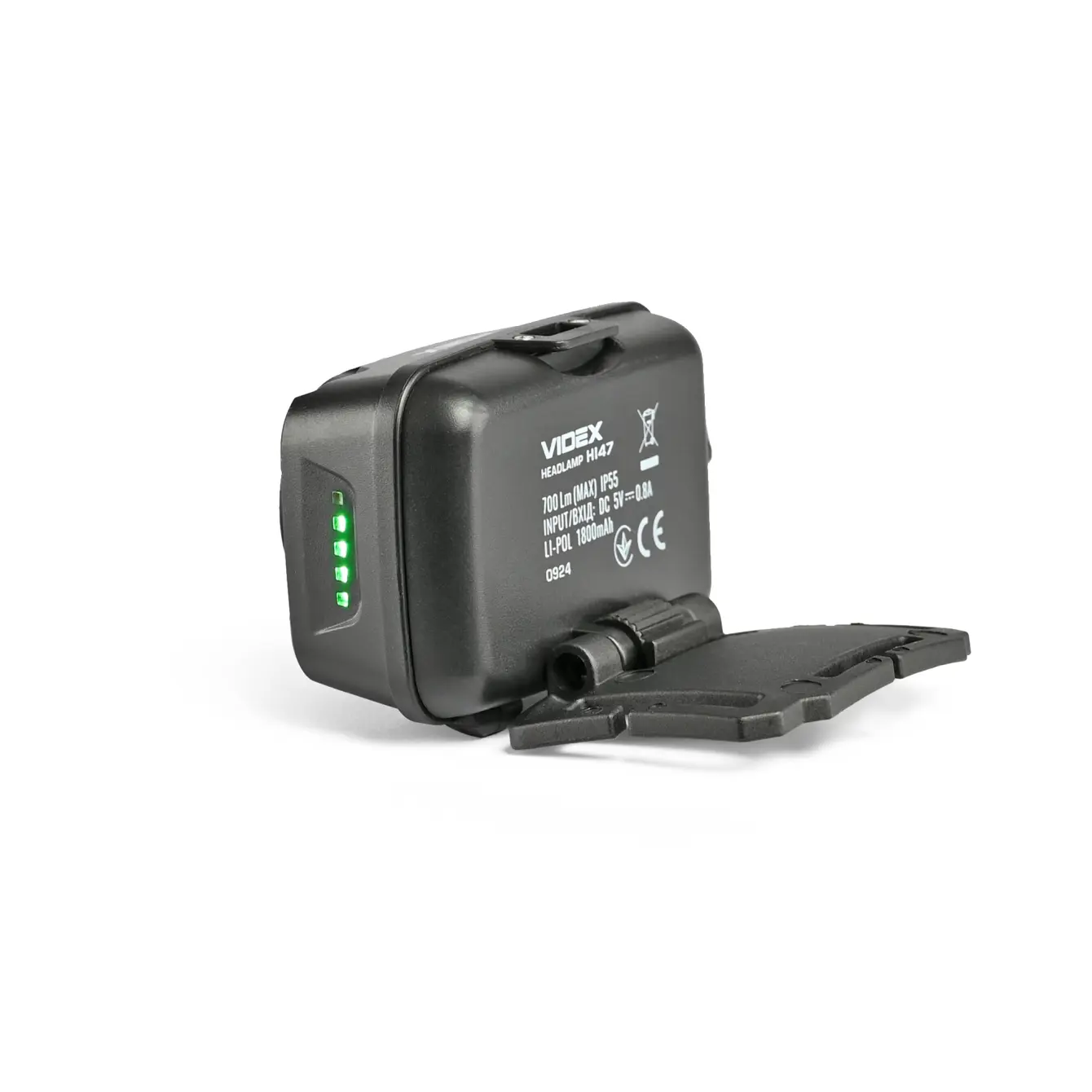 Ліхтар налобний VIDEX VLF-H147 700Lm 5000K, type-c, червоне, біле світло), зображення 10