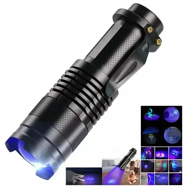Ліхтар ручний K11-395UV ультрафіолет zoom +1хAА 1режим ), зображення 3