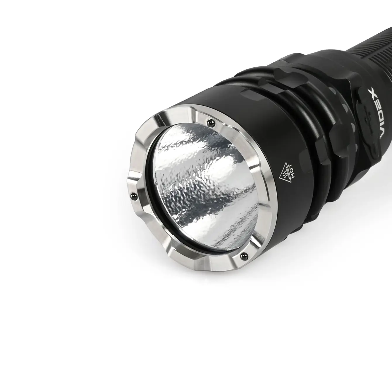 Ліхтар ручний VIDEX VLF-AT265, 2000Lm 6500K, акум Li-ion 21700 або 18650, type-c, IP68, червоний та зелений фільтри), зображення 3 Ліхтар ручний VIDEX VLF-AT265, 2000Lm 6500K, акум Li-ion 21700 або 18650, type-c, IP68, червоний та зелений фільтри), зображення 3