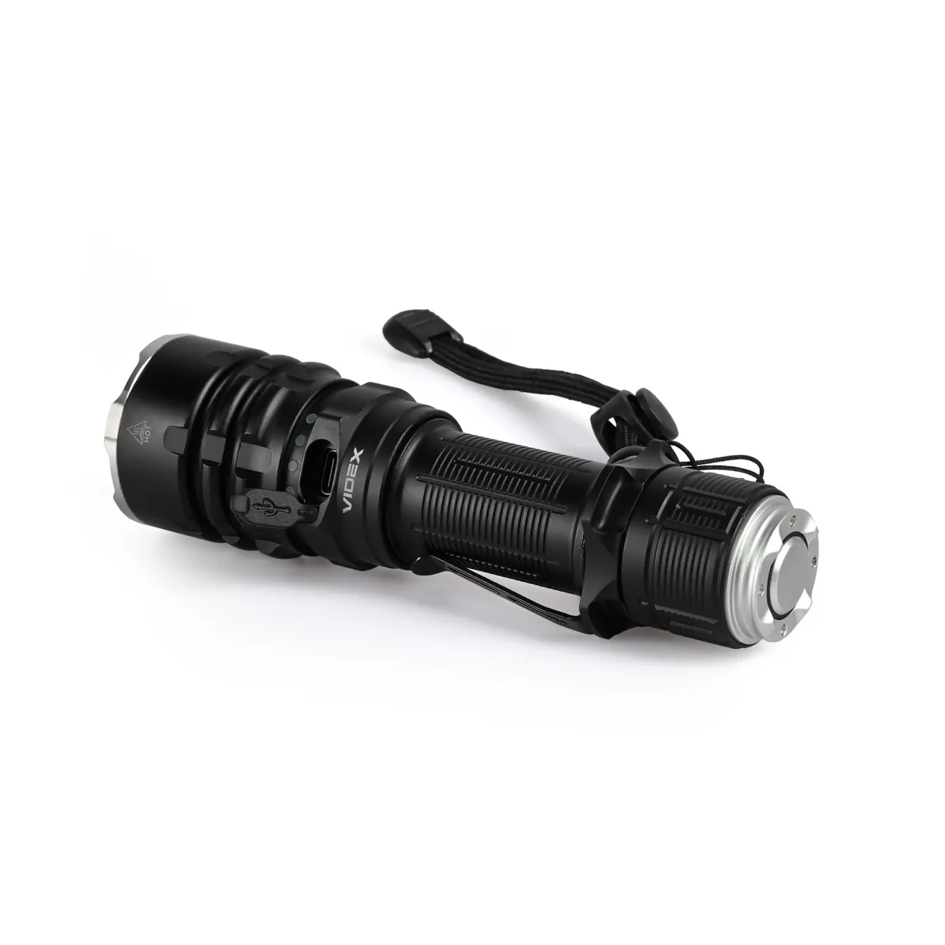 Ліхтар ручний VIDEX VLF-AT265, 2000Lm 6500K, акум Li-ion 21700 або 18650, type-c, IP68, червоний та зелений фільтри), зображення 8 Ліхтар ручний VIDEX VLF-AT265, 2000Lm 6500K, акум Li-ion 21700 або 18650, type-c, IP68, червоний та зелений фільтри), зображення 8