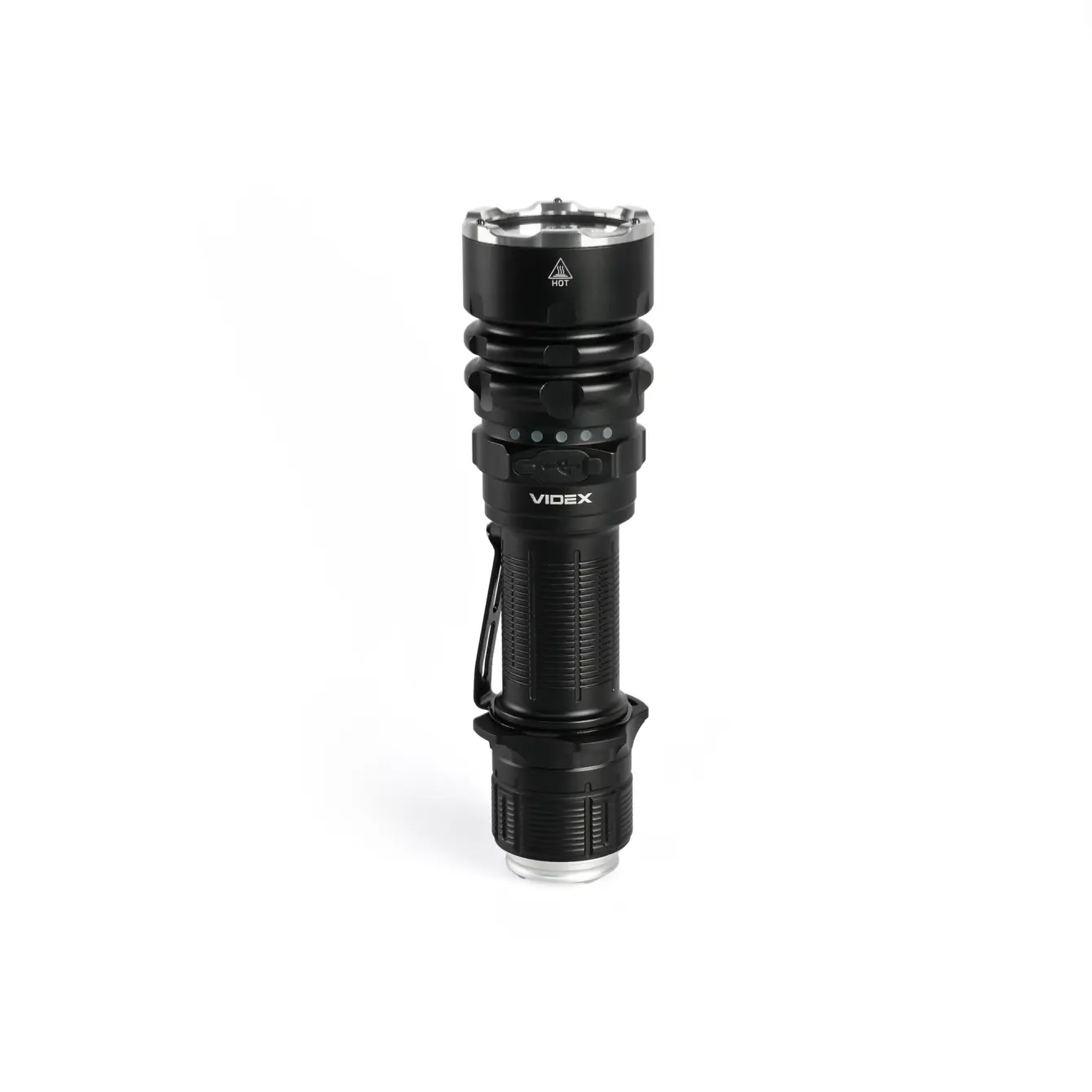 Ліхтар ручний VIDEX VLF-AT265, 2000Lm 6500K, акум Li-ion 21700 або 18650, type-c, IP68, червоний та зелений фільтри), зображення 11 Ліхтар ручний VIDEX VLF-AT265, 2000Lm 6500K, акум Li-ion 21700 або 18650, type-c, IP68, червоний та зелений фільтри), зображення 11