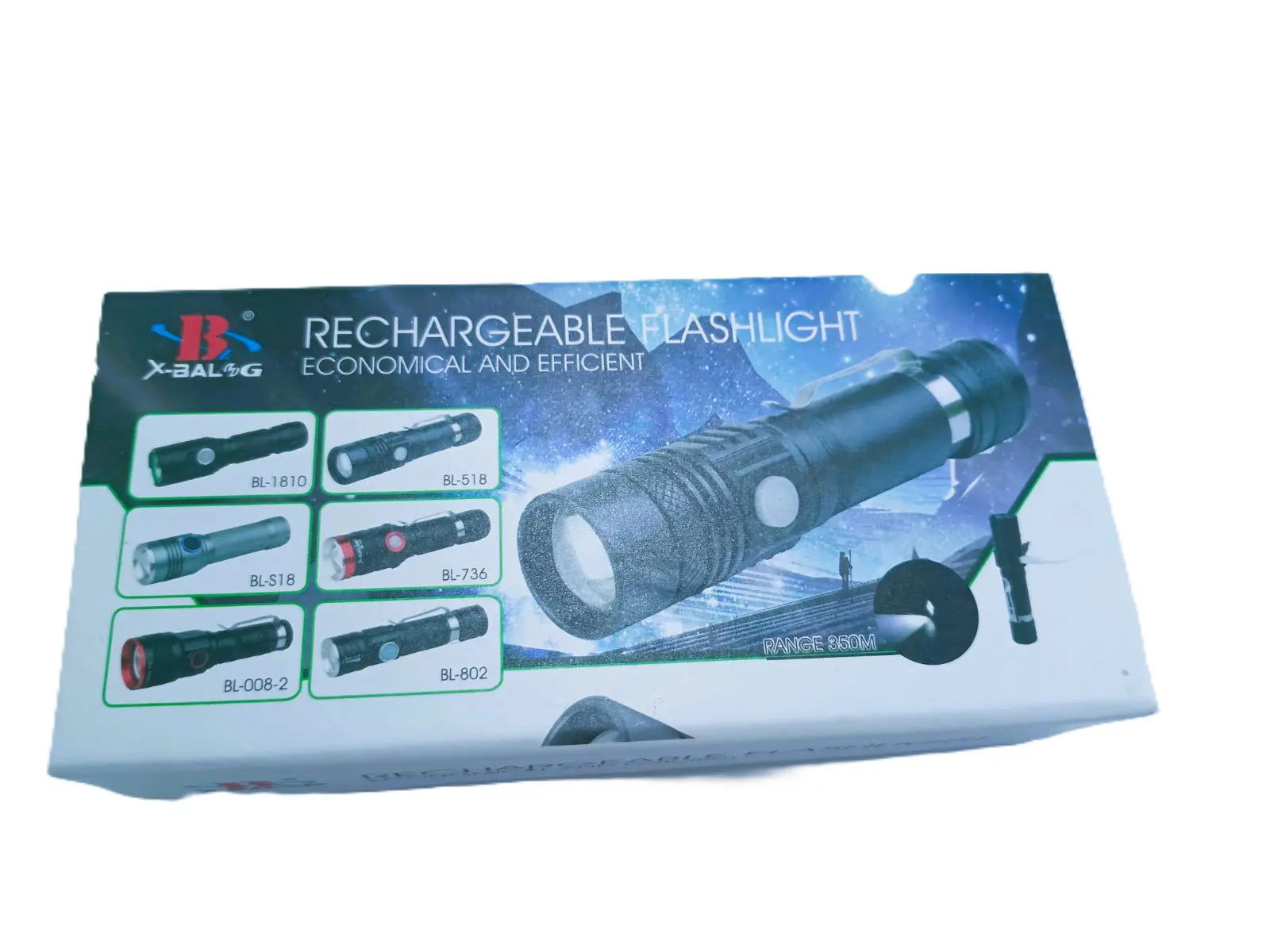 Ліхтарик ручний BL-802-T6 zoom кліпса 18650 3 режима micro USB), зображення 2