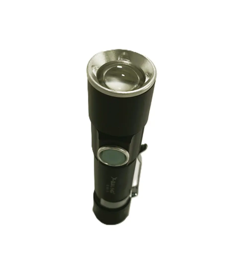 Ліхтарик ручний BL-802-T6 zoom кліпса 18650 3 режима micro USB від батарейки.com.ua