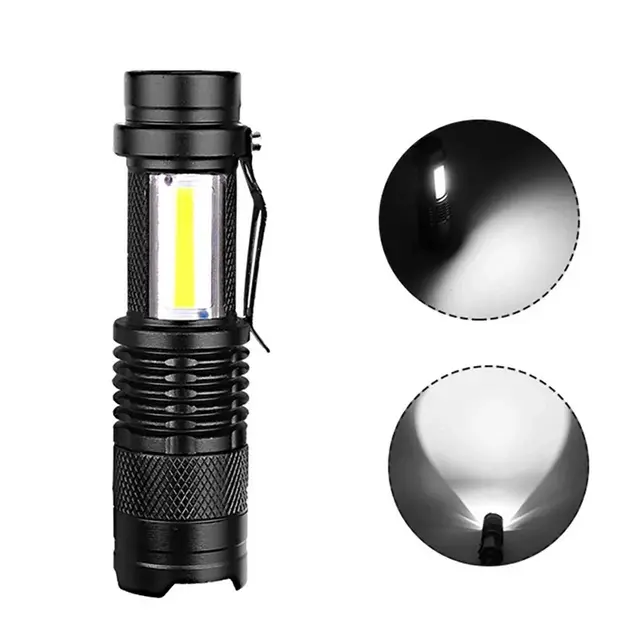 Ліхтарик ручний Police BL-525 XPE+COB на акумуляторі zoom, microUSB 3режими), зображення 5