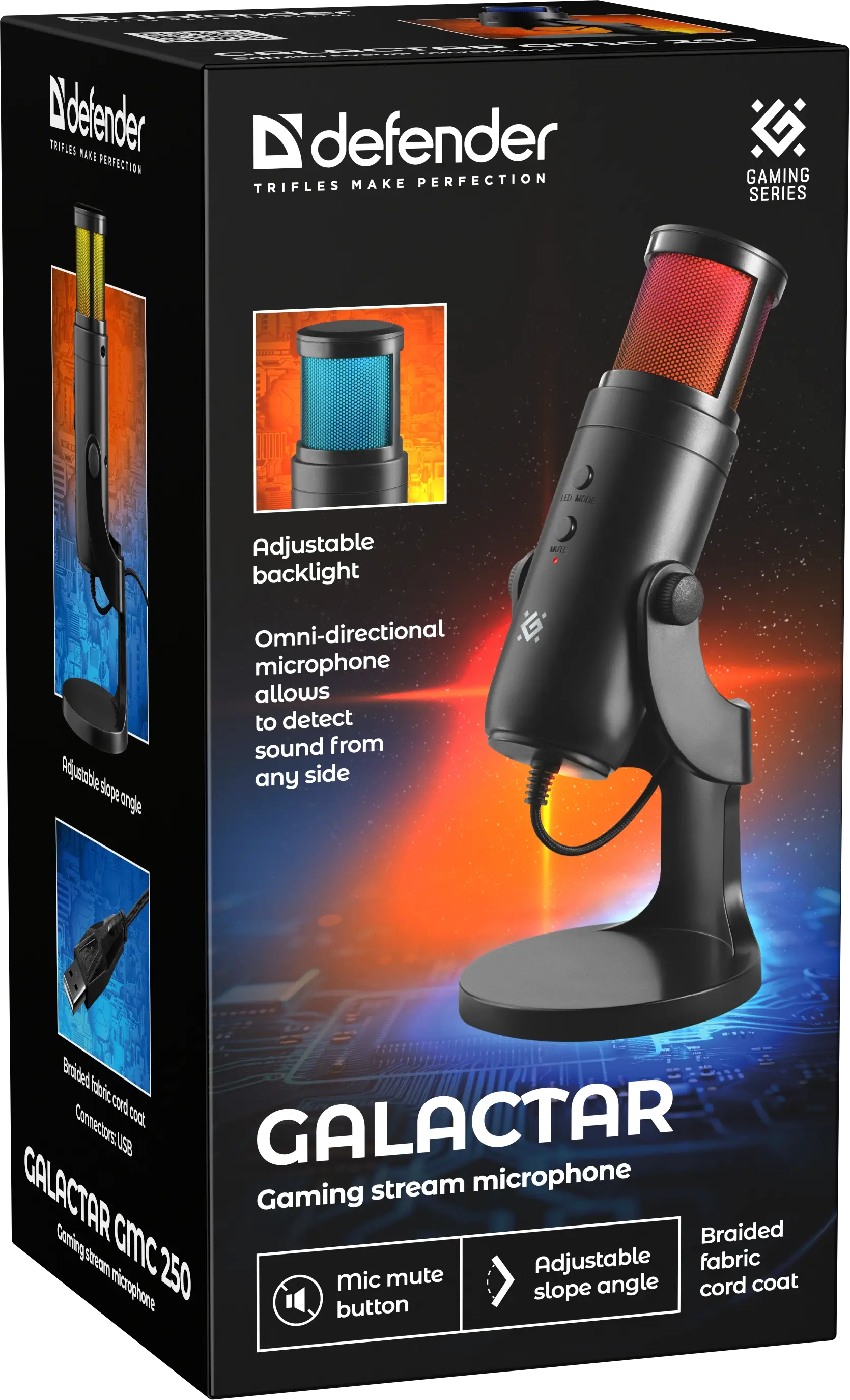 Мікрофон-стрім ігровий DEFENDER Galactar GMC250 USB), зображення 3