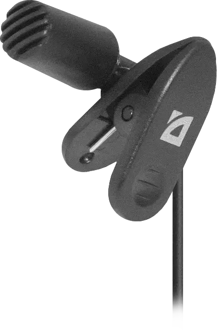 Мікрофон DEFENDER MIC-109 чорний, на прищіпці, 1,8 м від батарейки.com.ua