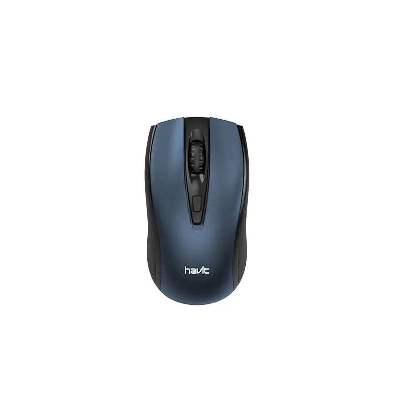 Миша бездротова HAVIT HV-MS858GT Wireless USB black+blue від батарейки.com.ua
