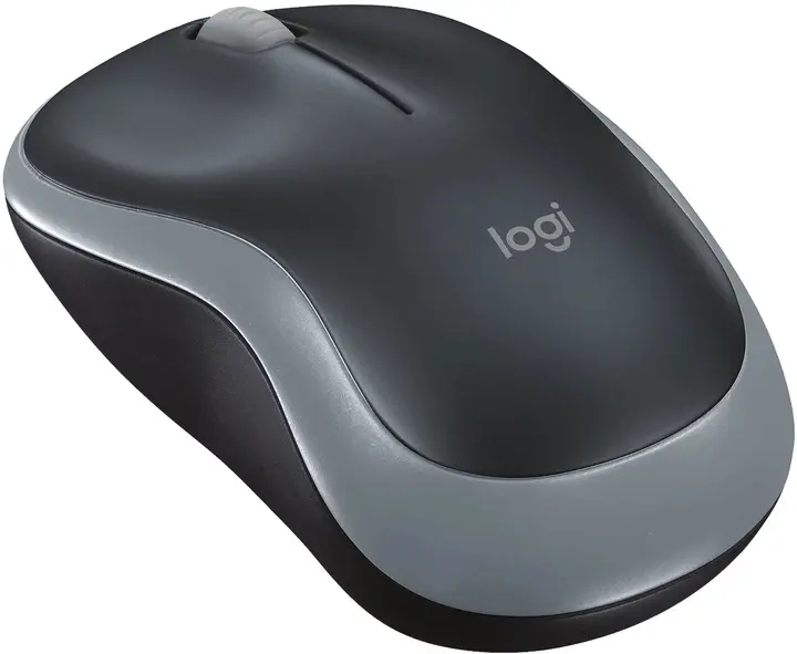 Миша бездротова Logitech M185 Wireless OPT Black/Grey), зображення 6