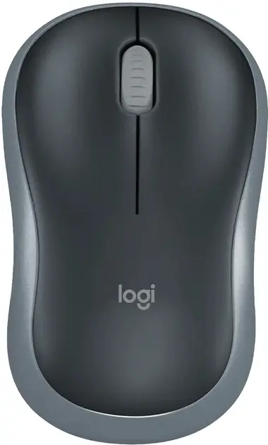 Миша бездротова Logitech M185 Wireless OPT Black/Grey від батарейки.com.ua