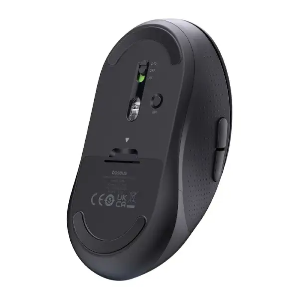 Миша бездротова Baseus F02 Ergonomic Wireless Mouse Black B01055505111-01), зображення 2 Миша бездротова Baseus F02 Ergonomic Wireless Mouse Black B01055505111-01), зображення 2