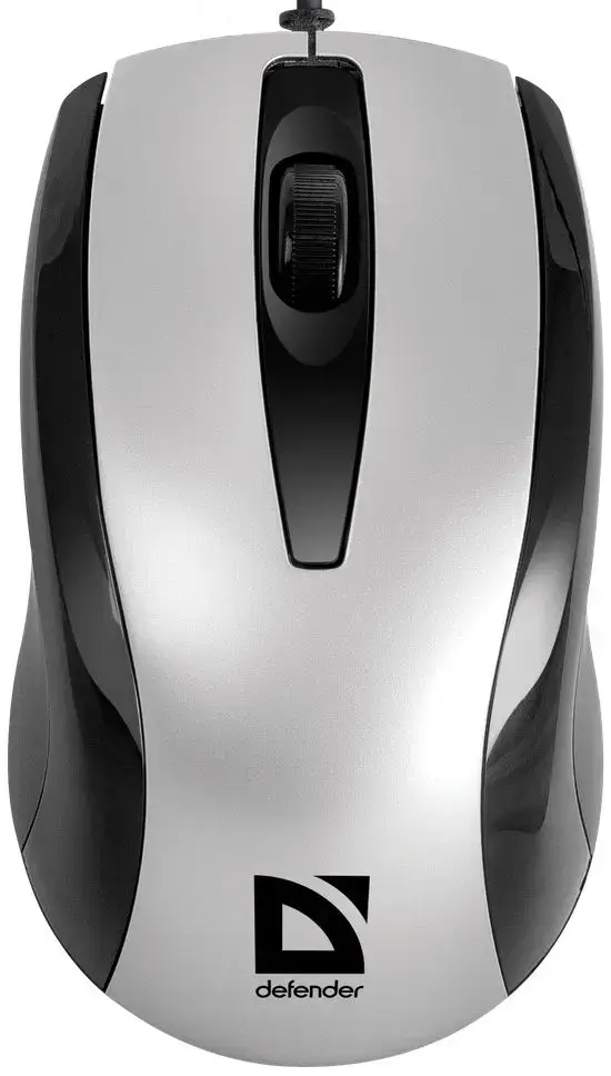 Миша DEFENDER Optimum MM-140 USB S (срібло) USB (оптична, симетрична форма, рифленне колесо прокрутки, сумістність Windows 2000, Windows XP, Windows Vista, Windows 7) від батарейки.com.ua
