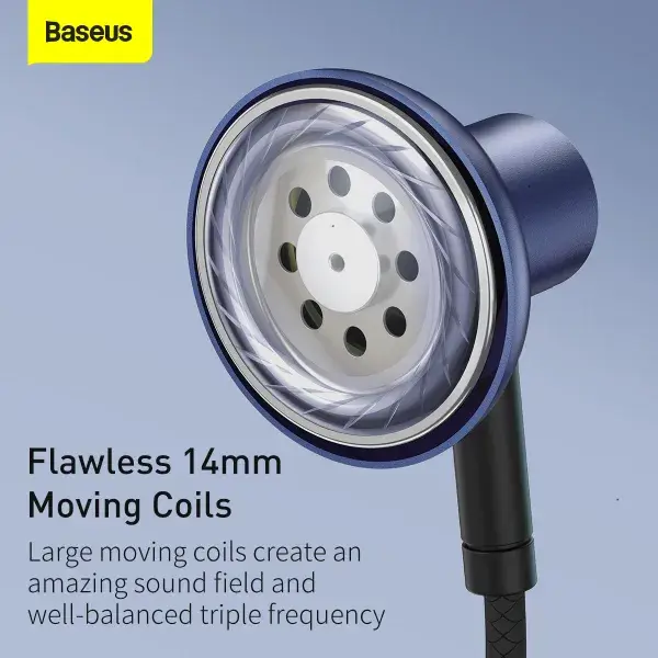 Навушники Baseus Encok  Wired Earphone H19 black NGH19-01), зображення 2