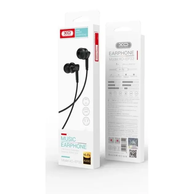 Навушники XO EP33 чорні ), зображення 3