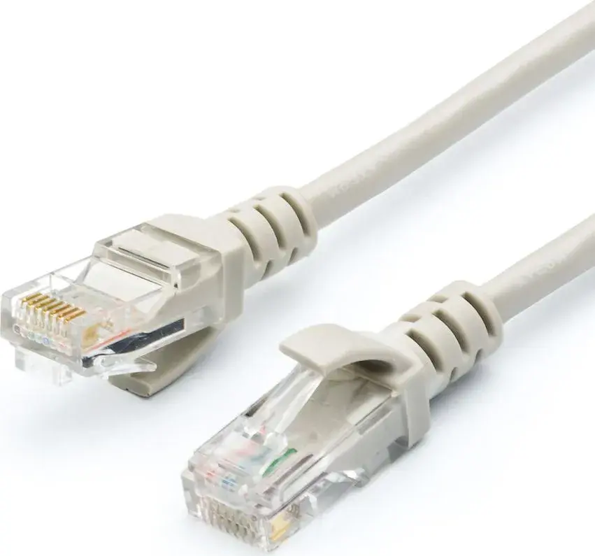 патчкорд ATCOM UTP, RJ45, Cat.5e patchcord molded, 0.5m, сірий 9159 від батарейки.com.ua