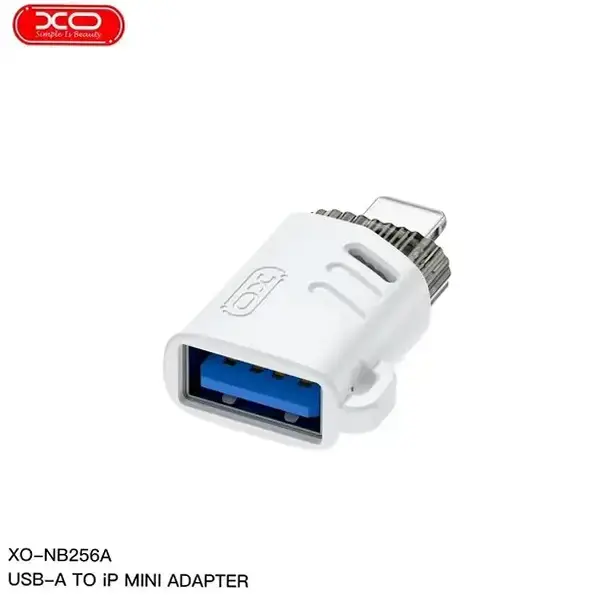 Перехідник OTG XO NB256A USB AF>iPhone Білий), зображення 5