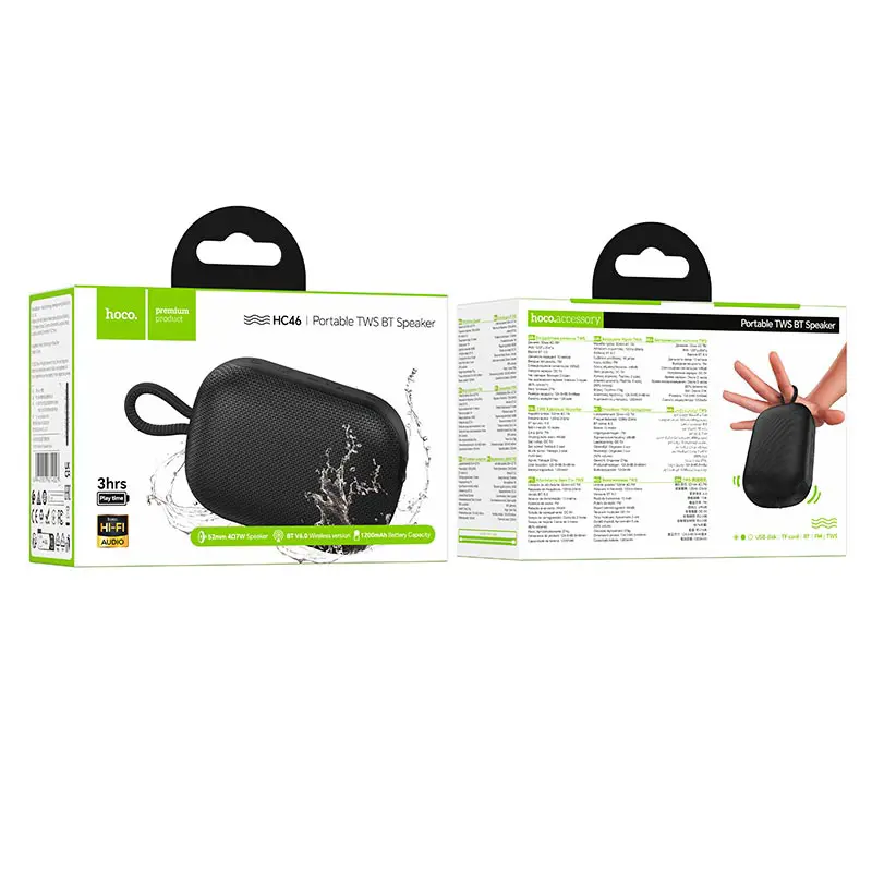 Портативна колонка HOCO HC46 Estrelato bluetooth BT speaker Black), зображення 2