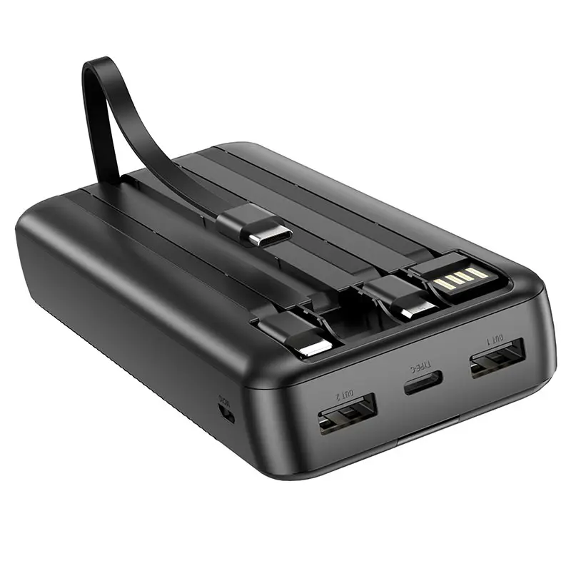 power bank BOROFONE BJ20A 20000mAh чорний ), зображення 3 power bank BOROFONE BJ20A 20000mAh чорний ), зображення 3