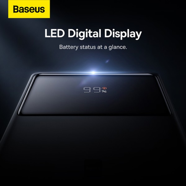 power bank Baseus PPXJ080101 30000mAh 22.5W Display чорний), зображення 7