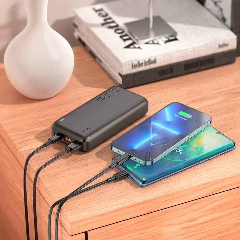 power bank Hoco J101А 20000mAh PD20W QC3.0 22.5W black), зображення 4 power bank Hoco J101А 20000mAh PD20W QC3.0 22.5W black), зображення 4