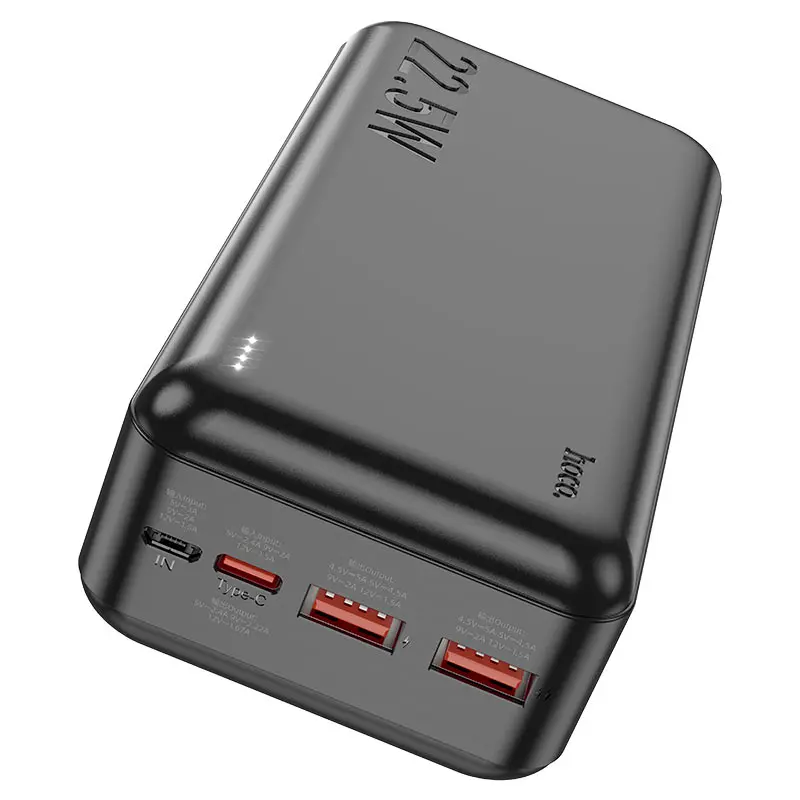 power bank Hoco J101B 30000mAh PD20W+QC3.0 чорний), зображення 4 power bank Hoco J101B 30000mAh PD20W+QC3.0 чорний), зображення 4