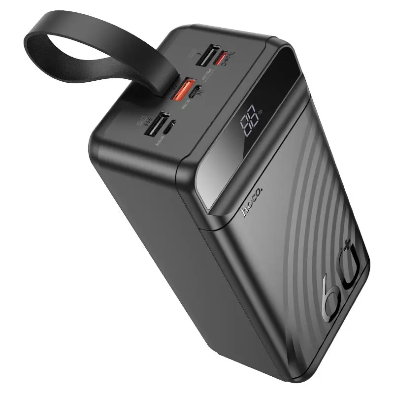 power bank Hoco J123С 60000mAh PD20W QC3.0 22.5W чорний), зображення 2