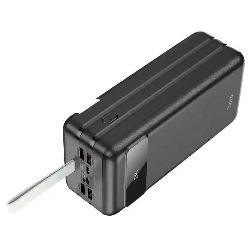 power bank Hoco J86B Electric 4USB Type-C 22.5W PD20W, QC, LCD, Lamp 60000 mAh чорний), зображення 4 power bank Hoco J86B Electric 4USB Type-C 22.5W PD20W, QC, LCD, Lamp 60000 mAh чорний), зображення 4