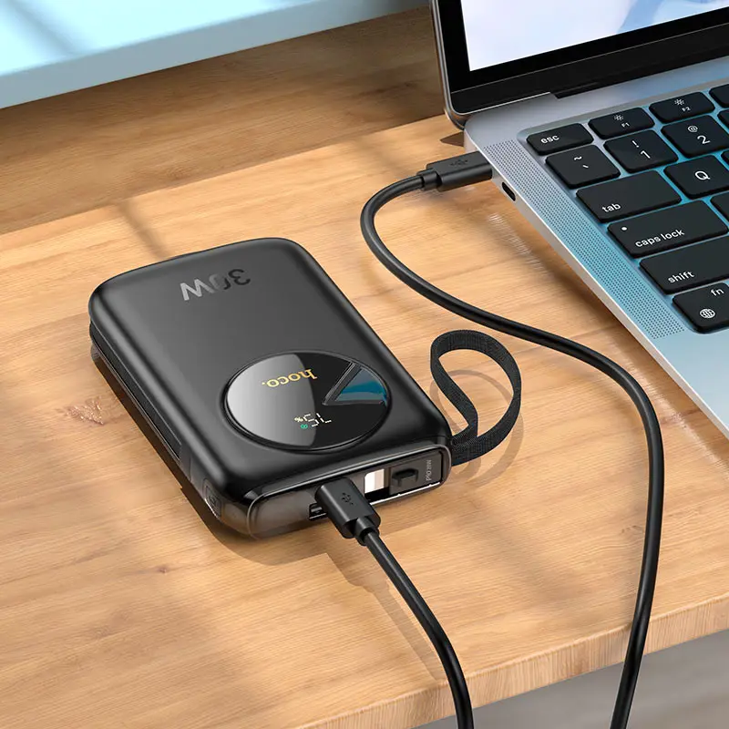 power bank Hoco Q19 10000mAh QC3.0 PD30W чорний), зображення 4