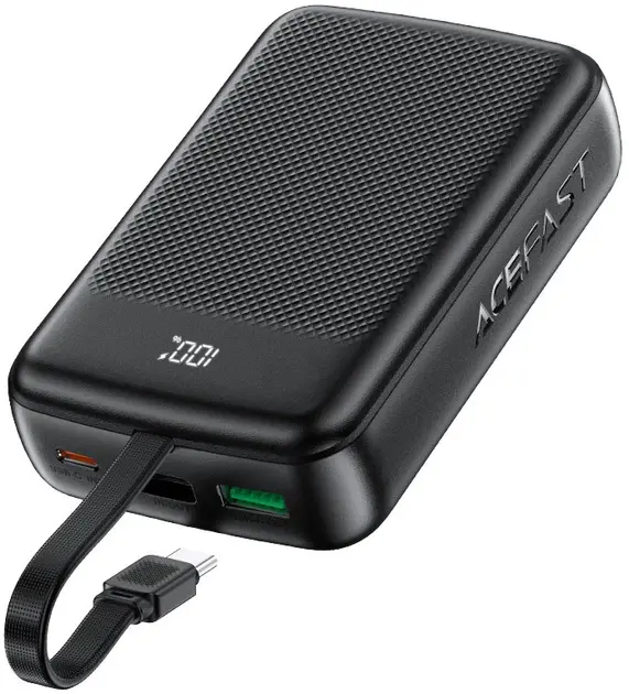 power bank ACEFAST M14 20000mAh PD20W+QC3.0 22.5W чорний), зображення 2