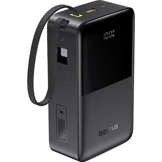 power bank Baseus EnerFill FC51 Bipow 2Pro 30000mAh PD22.5W Cosmic Black  від батарейки.com.ua