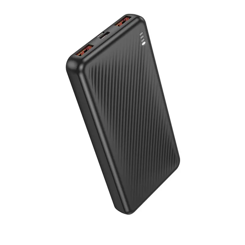 power bank BOROFONE BJ56 Graceful 10000mAh 2xUSB 1xType-C 22.5W PD20W чорний (Ширина, мм139 Висота, мм68 Товщина, мм28 Вага, г408) від батарейки.com.ua