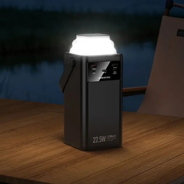 power bank BOROFONE BJ65B High 22.5W+PD20W 80000mAh чорна), зображення 2