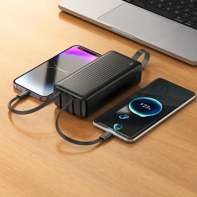 power bank BOROFONE BJ79B 30000mAh USB Type-C Lightning 22.5W PD20W чорний), зображення 3