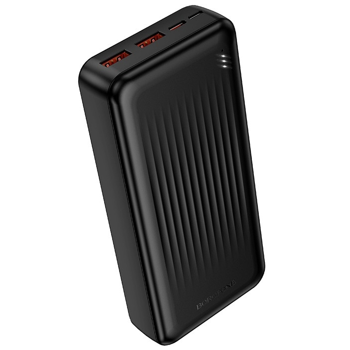 power bank BOROFONE BJ80A 20000mAh 2xUSB 2xType-C 22.5W PD20W чорний), зображення 5