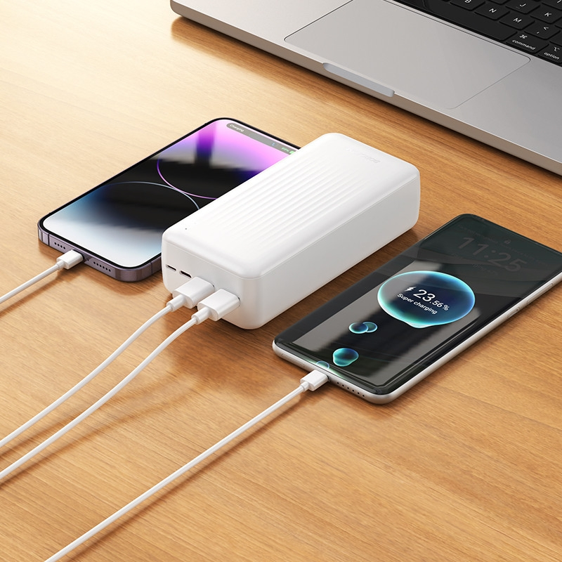 power bank BOROFONE BJ80B 30000mAh 2xUSB 2xType-C 22.5W PD20W чорний ), зображення 2
