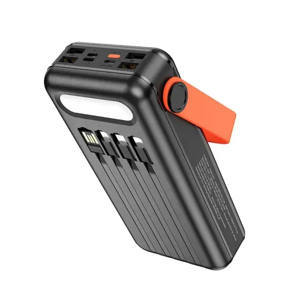 power bank Hoco DB33 Sun Solar 30000mAh PD20W, QC3.0, Lamp, чорний), зображення 7 power bank Hoco DB33 Sun Solar 30000mAh PD20W, QC3.0, Lamp, чорний), зображення 7