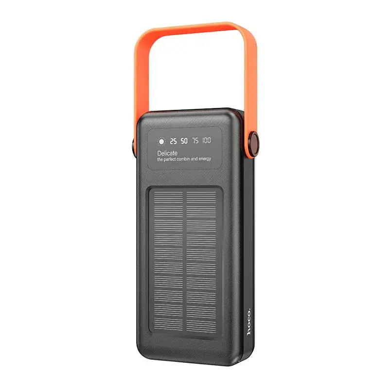 power bank Hoco DB33 Sun Solar 30000mAh PD20W, QC3.0, Lamp, чорний), зображення 8 power bank Hoco DB33 Sun Solar 30000mAh PD20W, QC3.0, Lamp, чорний), зображення 8