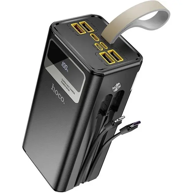 power bank Hoco DB58A Plentifu 40000mAh 22.5W чорний від батарейки.com.ua