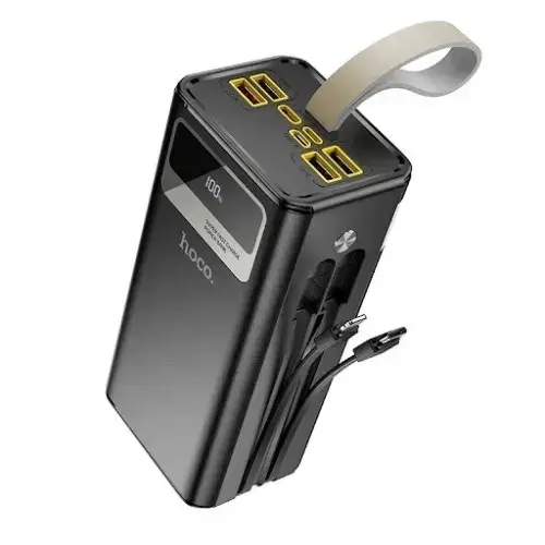 power bank Hoco DB58B Plentifu 50000mAh 22.5W чорний від батарейки.com.ua