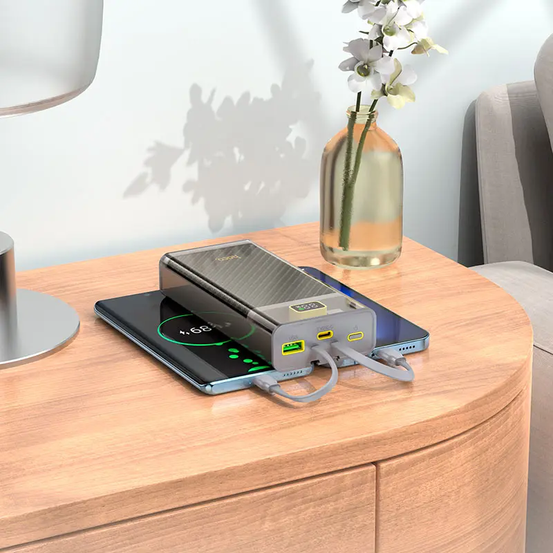 power bank Hoco J104A Discovery 20000mAh 2xUSB 2xType-C Lightning 22.5W PD20W), зображення 4
