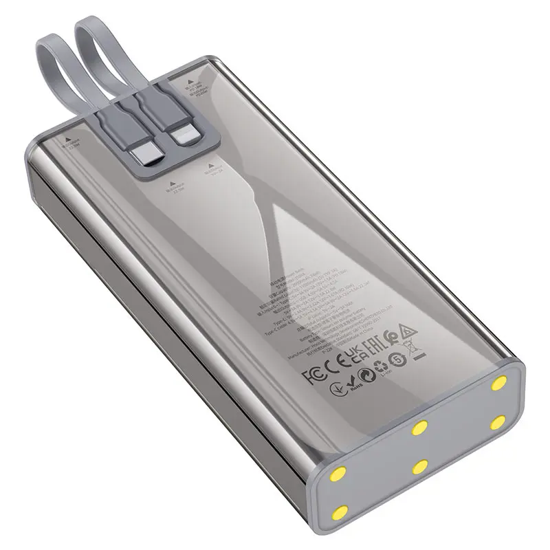 power bank Hoco J104A Discovery 20000mAh 2xUSB 2xType-C Lightning 22.5W PD20W), зображення 5
