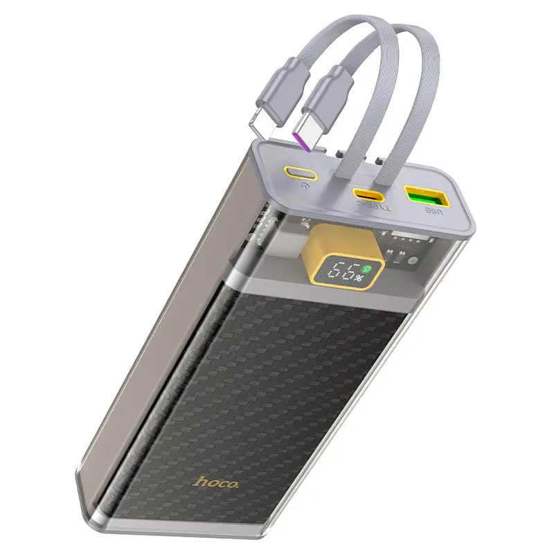 power bank Hoco J104A Discovery 20000mAh 2xUSB 2xType-C Lightning 22.5W PD20W), зображення 7