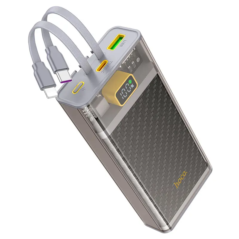 power bank Hoco J104A Discovery 20000mAh 2xUSB 2xType-C Lightning 22.5W PD20W), зображення 8