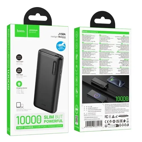 power bank Hoco J158A 10000mAh чорний), зображення 3