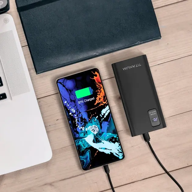 power bank TITANUM 727S 22.5W 20 000mAh чорний), зображення 6