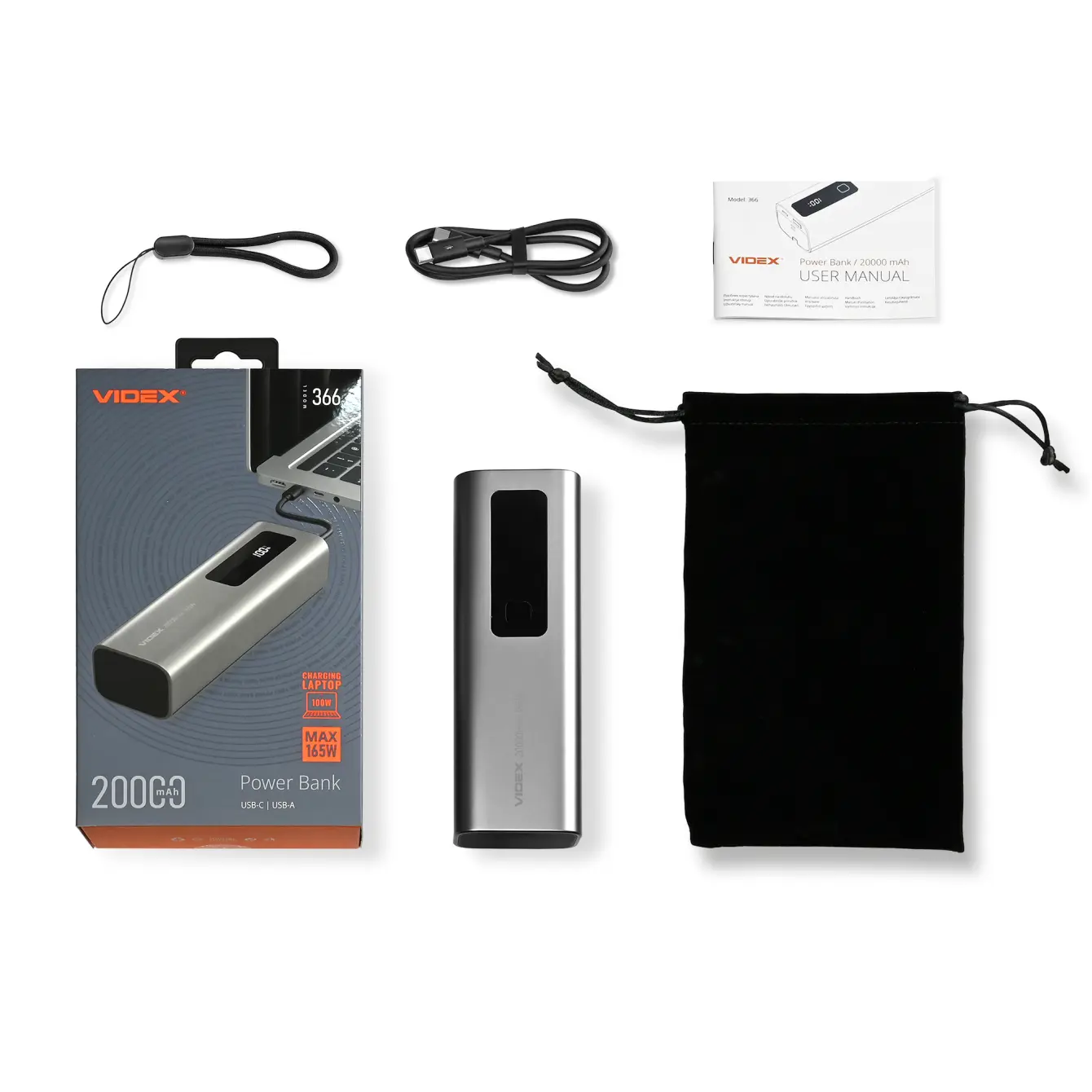 power bank VIDEX VPB-366 165W PD100W +Display), зображення 10
