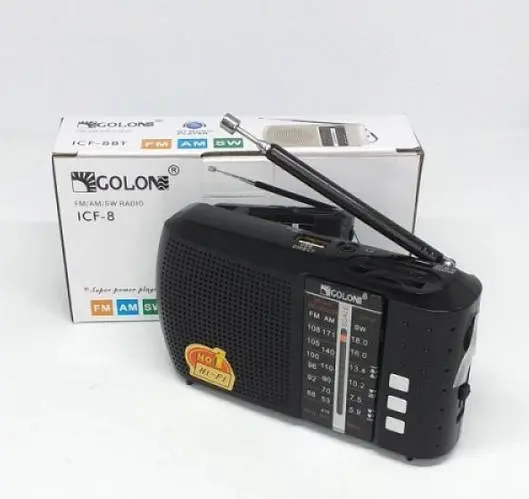 Радіоприймач Golon ICF-8, USB, АКБ 18650), зображення 2 Радіоприймач Golon ICF-8, USB, АКБ 18650), зображення 2