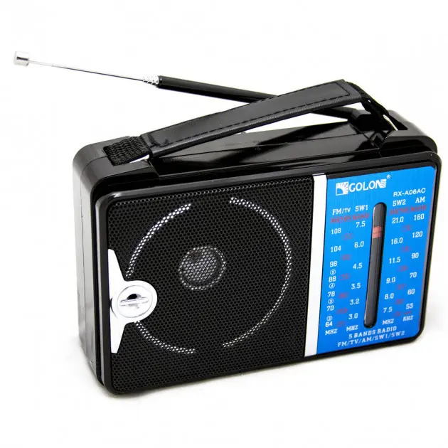 радио Golon RX-A06AC AM/FM.TV/SW1/SW2 розмір 155х104х54 см від батарейки.com.ua