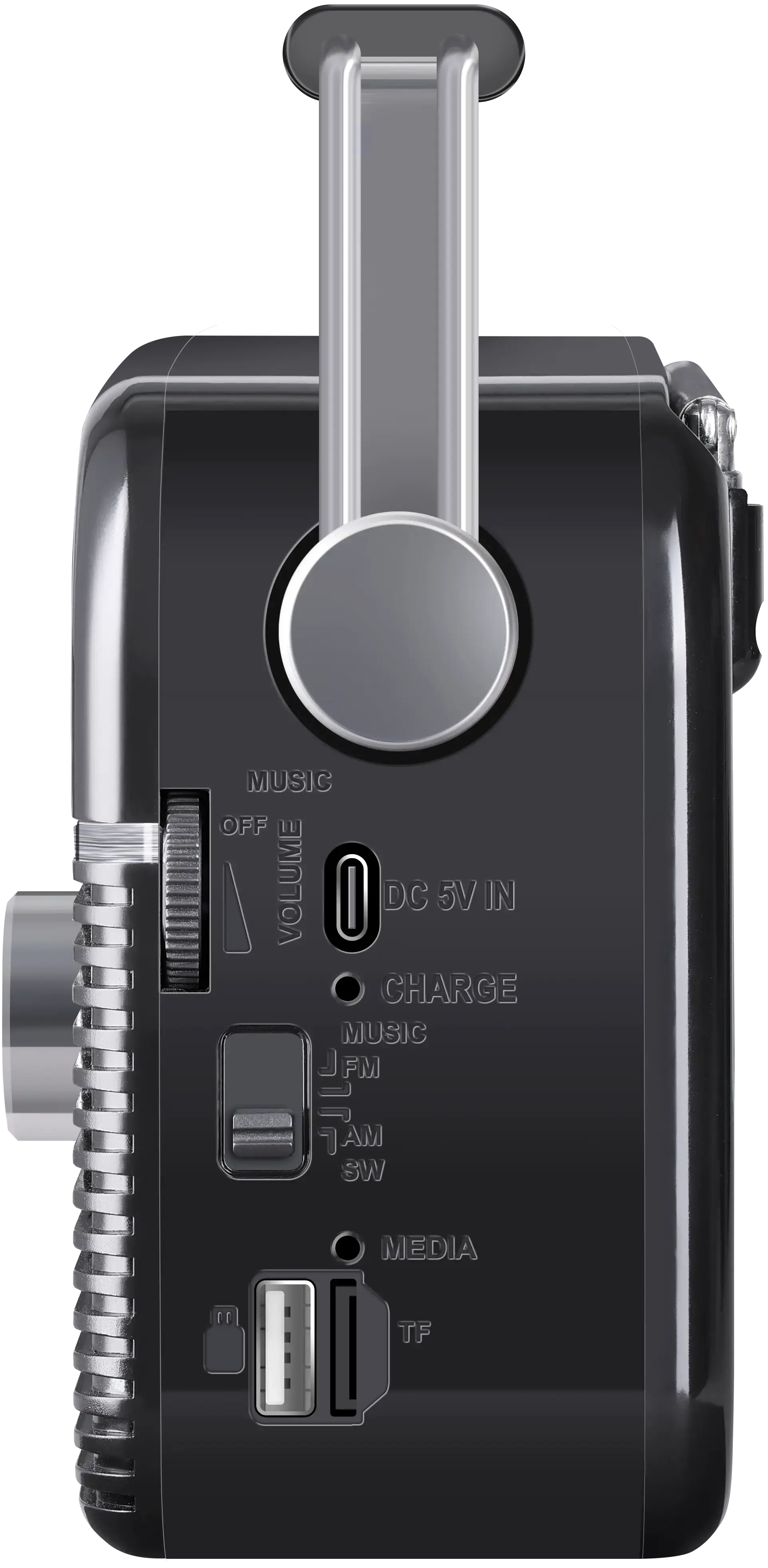 Радіоприймач Defender Vega 5Вт FM/AM/SW, BT5.3 mp3 TF Card, USB, Type-C, 1200 мАч), зображення 4